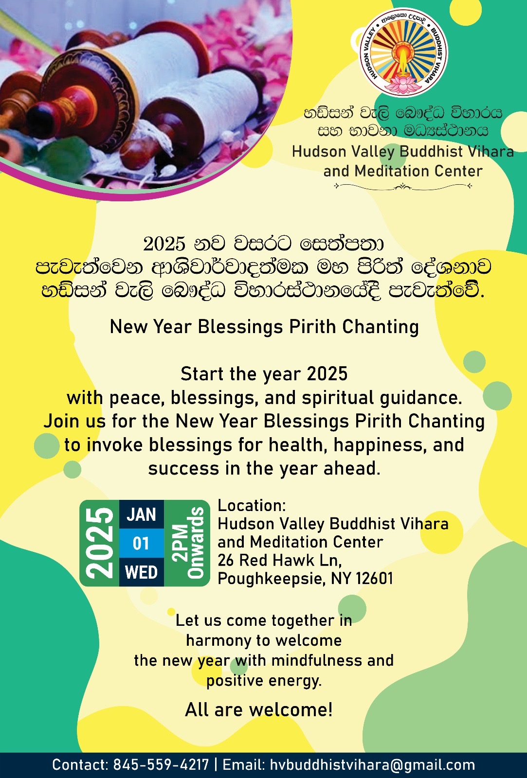 New Year Blessings Pirith Chanting